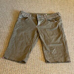 Ett Twa Raw Edge Denim Shorts